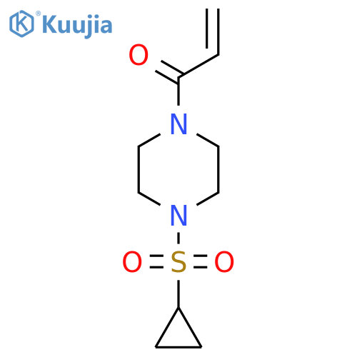 1-[4-(Cyclopropanesulfonyl)piperazin-1-yl]prop-2-en-1-one structure