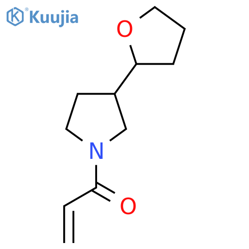 1-3-(oxolan-2-yl)pyrrolidin-1-ylprop-2-en-1-one structure