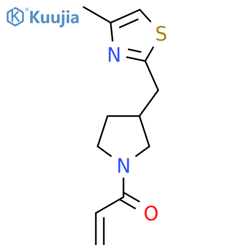 1-[3-[(4-Methyl-1,3-thiazol-2-yl)methyl]pyrrolidin-1-yl]prop-2-en-1-one structure