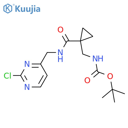 tert-butyl N-(1-{(2-chloropyrimidin-4-yl)methylcarbamoyl}cyclopropyl)methylcarbamate structure