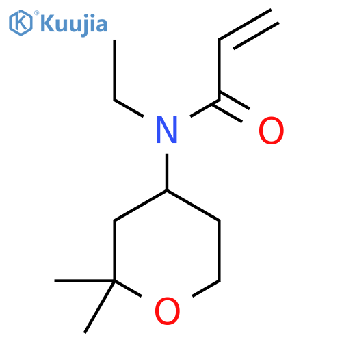 N-(2,2-dimethyloxan-4-yl)-N-ethylprop-2-enamide structure