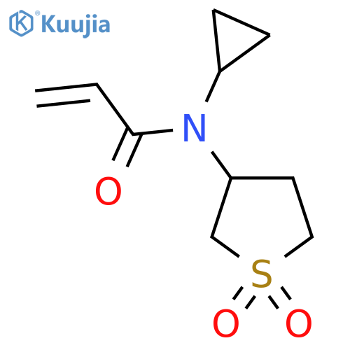 N-Cyclopropyl-N-(1,1-dioxothiolan-3-yl)prop-2-enamide structure