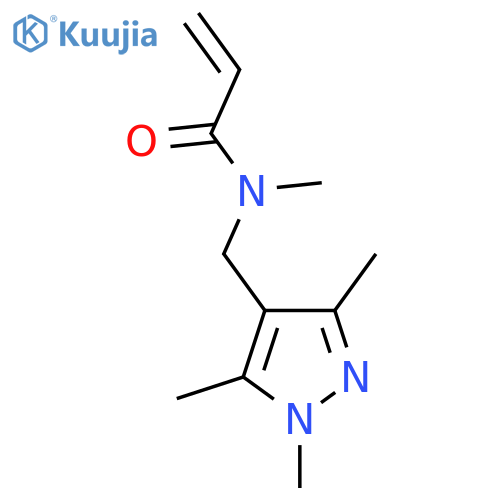 n-Methyl-n-[(trimethyl-1h-pyrazol-4-yl)methyl]prop-2-enamide structure