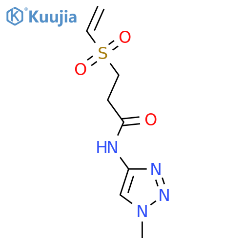 3-(ethenesulfonyl)-N-(1-methyl-1H-1,2,3-triazol-4-yl)propanamide structure