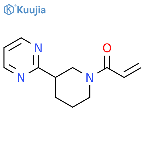1-3-(pyrimidin-2-yl)piperidin-1-ylprop-2-en-1-one structure