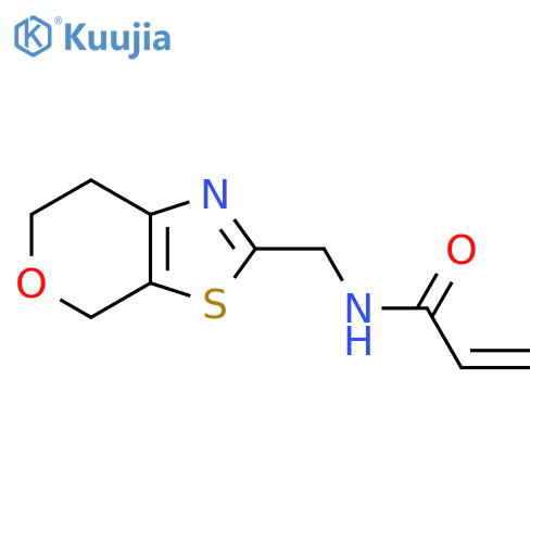 n-({4h,6h,7h-Pyrano[4,3-d][1,3]thiazol-2-yl}methyl)prop-2-enamide structure
