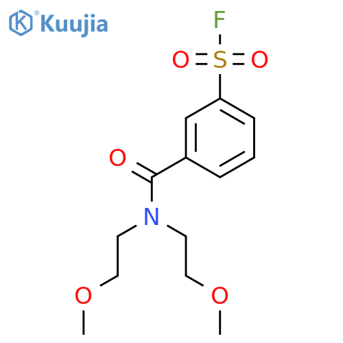 3-[Bis(2-methoxyethyl)carbamoyl]benzenesulfonyl fluoride structure