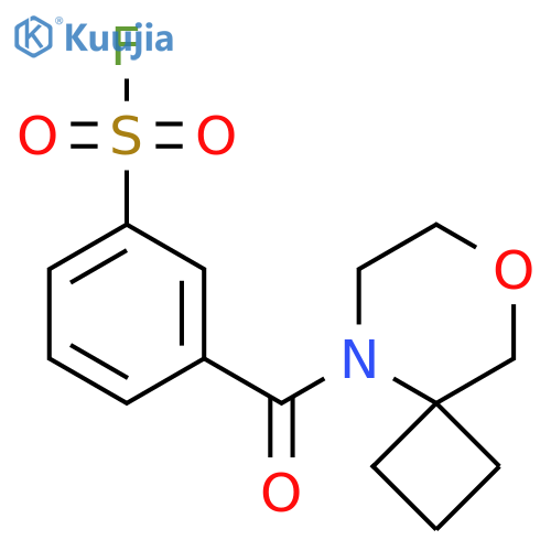 3-{8-Oxa-5-azaspiro[3.5]nonane-5-carbonyl}benzene-1-sulfonyl fluoride structure