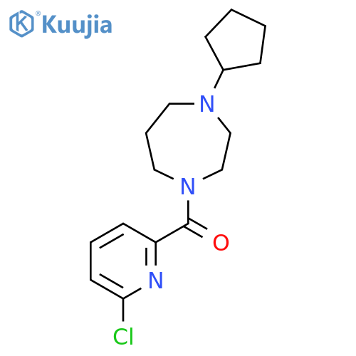 1-(6-Chloropyridine-2-carbonyl)-4-cyclopentyl-1,4-diazepane structure