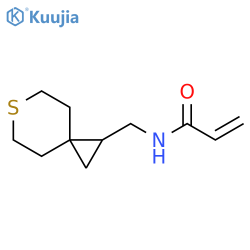 N-(6-Thiaspiro[2.5]octan-2-ylmethyl)prop-2-enamide structure