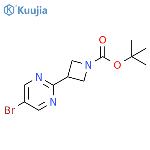 tert-butyl 3-(5-bromopyrimidin-2-yl)azetidine-1-carboxylate structure