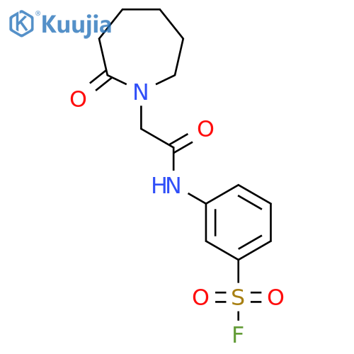 3-[2-(2-Oxoazepan-1-yl)acetamido]benzene-1-sulfonyl fluoride structure