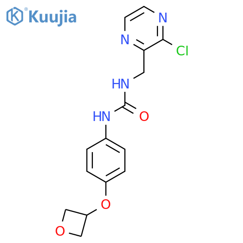 3-[(3-Chloropyrazin-2-yl)methyl]-1-[4-(oxetan-3-yloxy)phenyl]urea structure