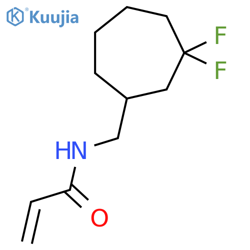 N-[(3,3-Difluorocycloheptyl)methyl]prop-2-enamide structure