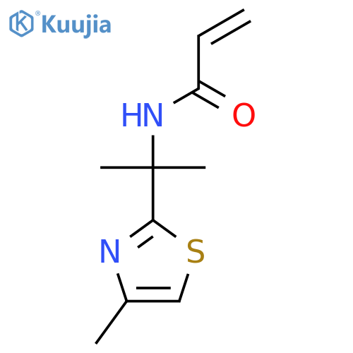 N-[2-(4-Methyl-1,3-thiazol-2-yl)propan-2-yl]prop-2-enamide structure