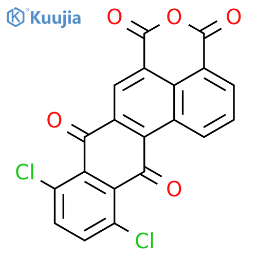 4H,6H-Anthra[3,2,1-de][2]benzopyran-4,6,8,13-tetrone, 9,12-dichloro- structure