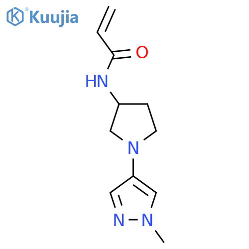 N-[1-(1-Methylpyrazol-4-yl)pyrrolidin-3-yl]prop-2-enamide structure