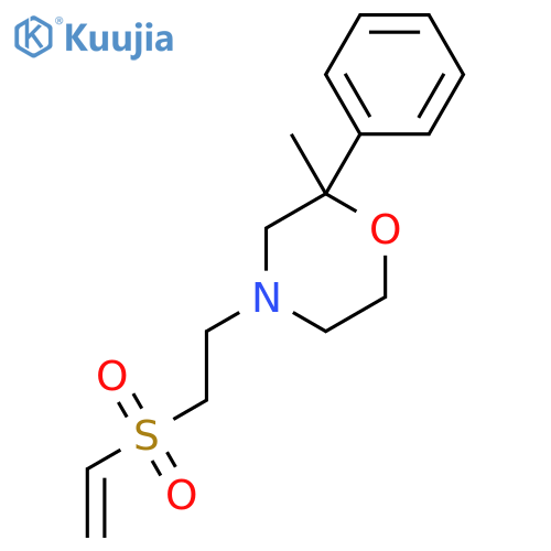 4-(2-Ethenylsulfonylethyl)-2-methyl-2-phenylmorpholine structure