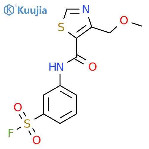 3-[4-(Methoxymethyl)-1,3-thiazole-5-amido]benzene-1-sulfonyl fluoride structure