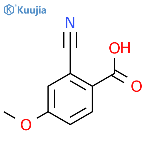 Benzoic acid, 2-cyano-4-methoxy- structure