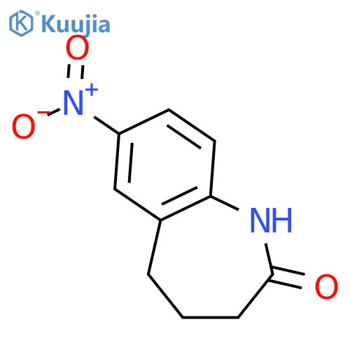 7-nitro-1,3,4,5-tetrahydro-1-benzazepin-2-one structure