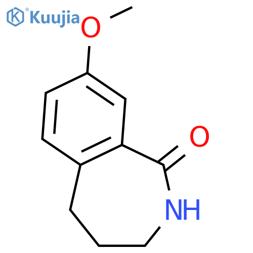 8-Methoxy-2,3,4,5-tetrahydro-benzoCazepin-1-one structure