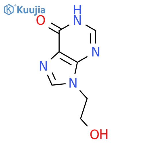 6H-Purin-6-one,1,9-dihydro-9-(2-hydroxyethyl)- structure