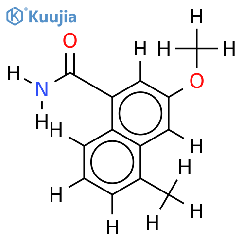1-Methyl-7-methoxy-naphthalin-5-carbonsaeureamid structure