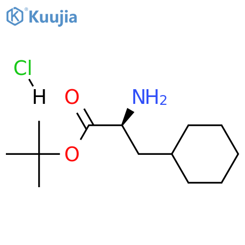 tert-butyl (2S)-2-amino-3-cyclohexyl-propanoate;hydrochloride structure