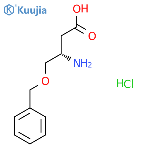 (3S)-3-amino-4-(benzyloxy)butanoic acid hydrochloride structure