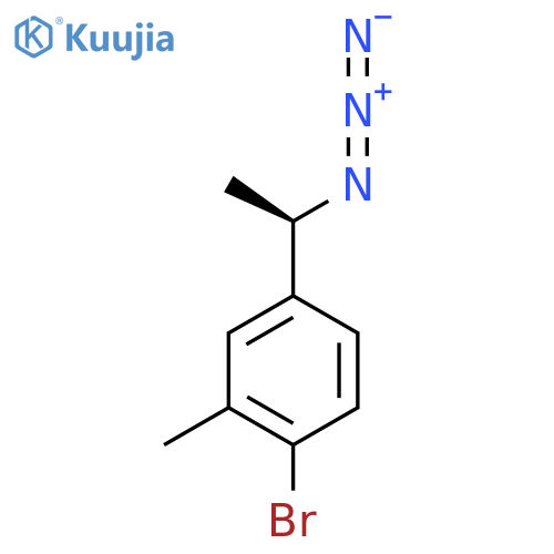 4-(1R)-1-azidoethyl-1-bromo-2-methylbenzene structure