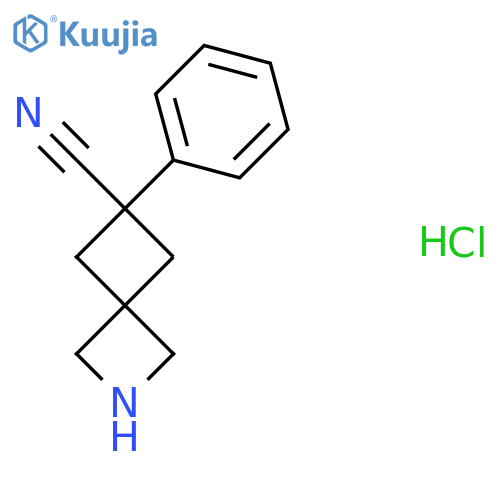 6-phenyl-2-azaspiro3.3heptane-6-carbonitrile hydrochloride structure