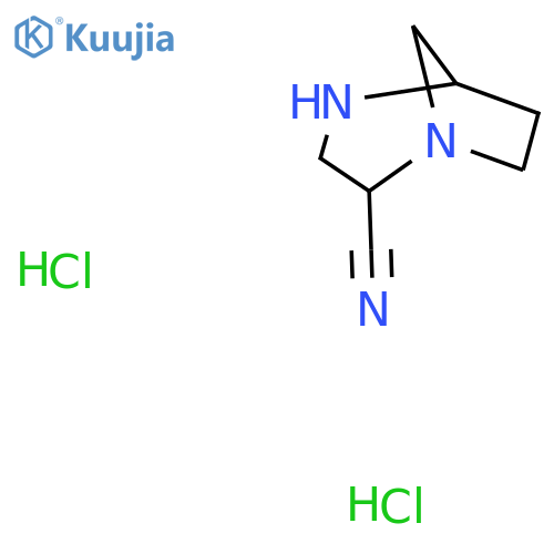 1,4-diazabicyclo3.2.1octane-2-carbonitrile dihydrochloride structure