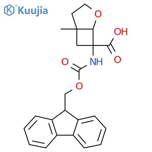 7-({(9H-fluoren-9-yl)methoxycarbonyl}amino)-5-methyl-2-oxabicyclo3.2.0heptane-7-carboxylic acid structure