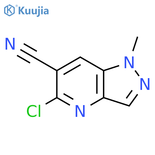 5-chloro-1-methyl-1H-pyrazolo4,3-bpyridine-6-carbonitrile structure