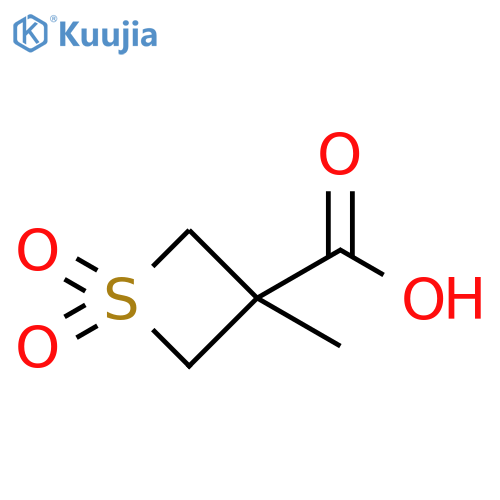 3-methyl-1,1-dioxo-1lambda6-thietane-3-carboxylic acid structure