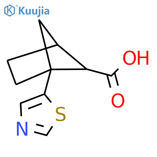1-(1,3-thiazol-5-yl)bicyclo2.1.1hexane-5-carboxylic acid structure