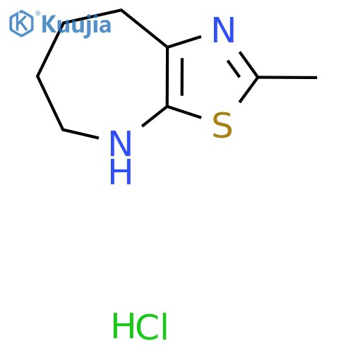 2-methyl-4H,5H,6H,7H,8H-1,3thiazolo5,4-bazepine hydrochloride structure