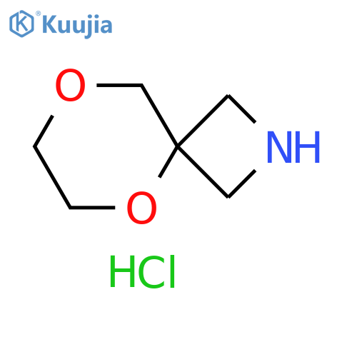 5,8-Dioxa-2-azaspiro[3.5]nonane, hydrochloride (1:1) structure