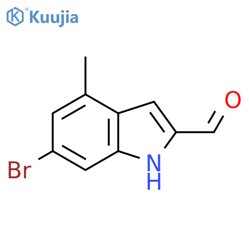 6-Bromo-4-methyl-1H-indole-2-carbaldehyde structure