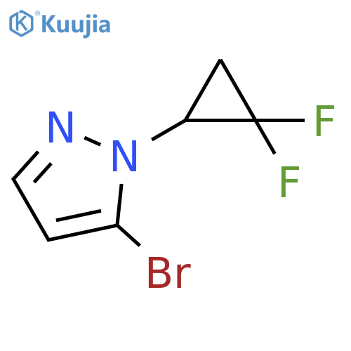 5-bromo-1-(2,2-difluorocyclopropyl)pyrazole structure