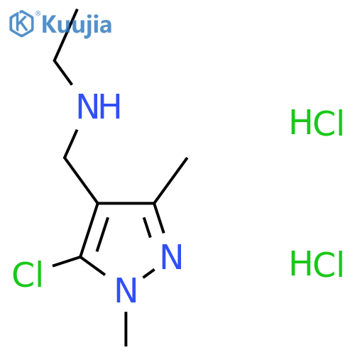 (5-chloro-1,3-dimethyl-1H-pyrazol-4-yl)methyl(ethyl)amine dihydrochloride structure
