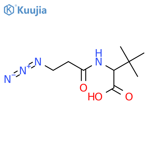 2-(3-azidopropanamido)-3,3-dimethylbutanoic acid structure