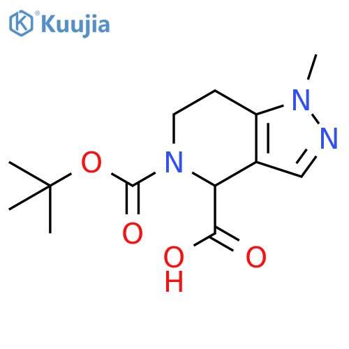 5-(tert-butoxy)carbonyl-1-methyl-1H,4H,5H,6H,7H-pyrazolo4,3-cpyridine-4-carboxylic acid structure