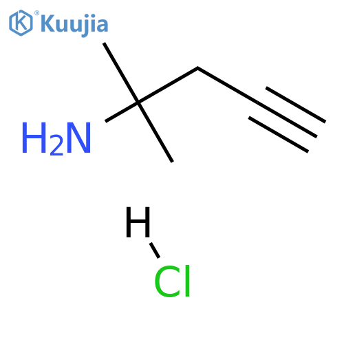 2-methylpent-4-yn-2-amine hydrochloride structure