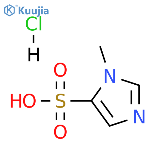 1-methyl-1H-imidazole-5-sulfonic acid hydrochloride structure
