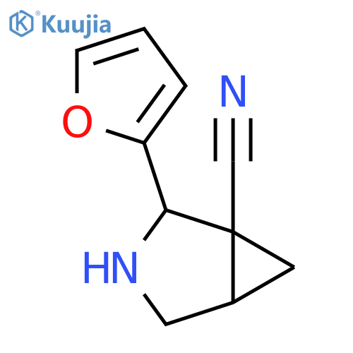 2-(furan-2-yl)-3-azabicyclo3.1.0hexane-1-carbonitrile structure