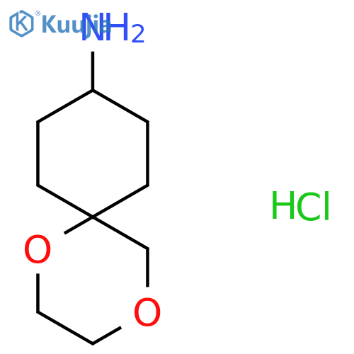 1,4-dioxaspiro5.5undecan-9-amine hydrochloride structure