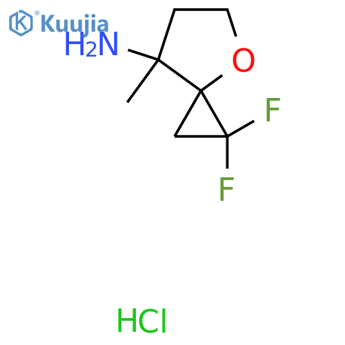1,1-difluoro-7-methyl-4-oxaspiro2.4heptan-7-amine hydrochloride structure
