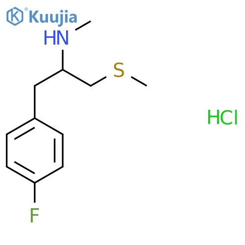 1-(4-fluorophenyl)-3-(methylsulfanyl)propan-2-yl(methyl)amine hydrochloride structure